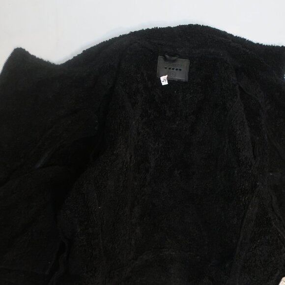 Womens BLANK NYC Black Faux Leather Fleece Lined Jacket L - Picture 9 of 10